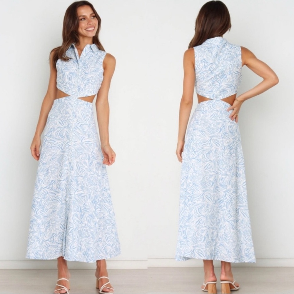 Petal & Pup Cutout maxi dress Size Large